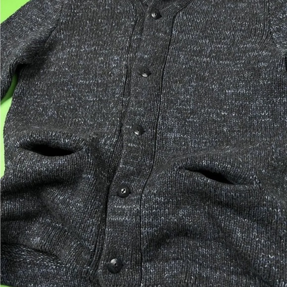 RRL double RL made in USA wool cotton shawl collar cardigan - Picture 2 of 9